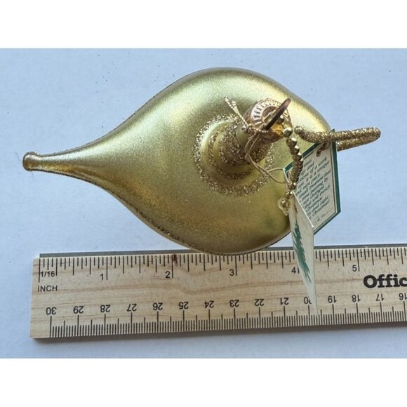 Soffiera De Carlini Blown Glass Genie Lamp Christmas Ornament 1990s Collectible - Picture 7 of 7